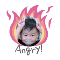 がくのあいさつスタンプ。