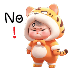 タイガーの着ぐるみを着たかわいい赤ちゃん