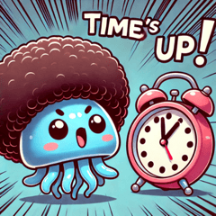 アフロクラゲのスタンプ@SFW