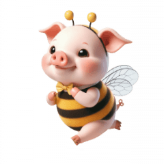 ピンクのブタ 面白いコスチューム