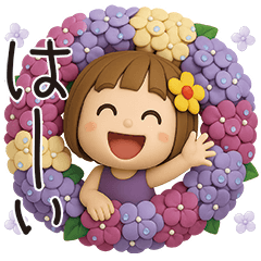 はな子✿3Dちびドールver.（梅雨〜夏）