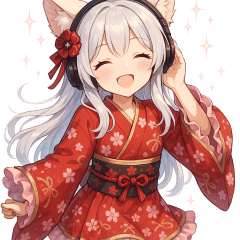 もじもじ狐娘こゆきの大感情スタンプ