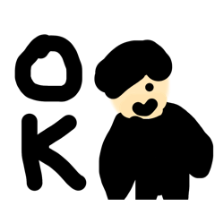 くろださんの日常で使えるスタンプ