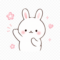 ゆるかわ敬語うさぎ【毎日使える】