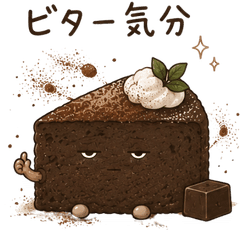 甘くないチョコケーキ