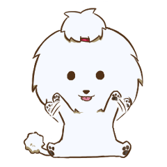 プードル犬りりなの日常スタンプ