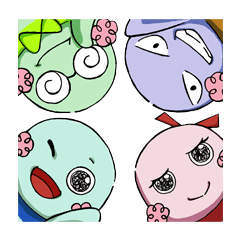 てるてるスタンプ