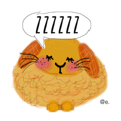 お絵かき風。もふもふホーランドロップ @e.