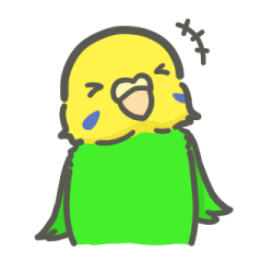 鳥たちのデフォルト風スタンプ