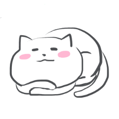 白っぽいねこさん