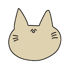 感情の分からない動物スタンプ