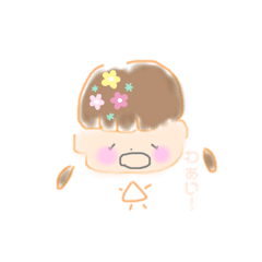 透明感ゆる落書き　おんなのこ