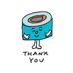 ダテユウイチのガムテープぼうやスタンプ