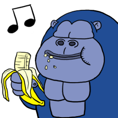 ゴリラ リンゴ