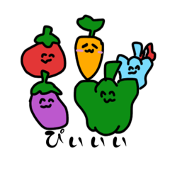 ぴぃまん達のスタンプ2