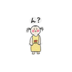 きりもも1文字スタンプ