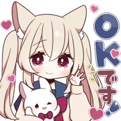 うさみみ少女(ラテ)