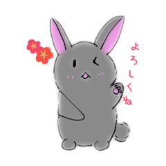 淡いうさぎさんの日常スタンプ