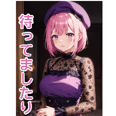 アニメ画家の女の子(日常用語1)