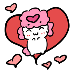 ハートな気分のスタンプ