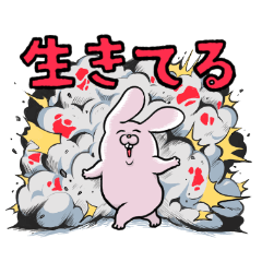 とても元気なウサちゃん