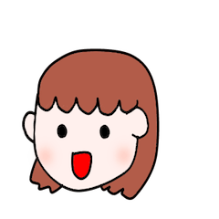 日常的に使える！ボブの女の子のスタンプ！