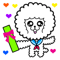 ふわもこワンコ「祝卒業メッセージ」