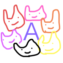 ふにゃふにゃうさぎのアルファベット＆数字