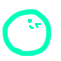 カラフルお顔スタンプ