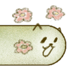 吹き出し３行猫