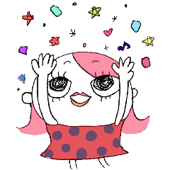 ピンク頭のガン見ちゃん2