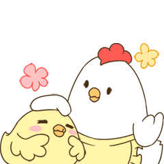 動く！ニワピヨ親子