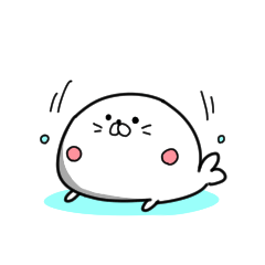 気軽に使えるアザラシスタンプ