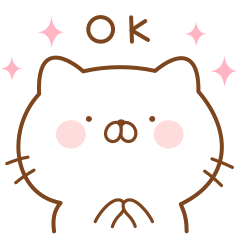 ねこの英語スタンプ２