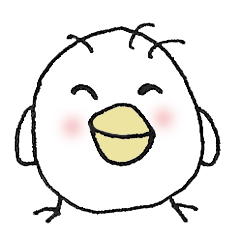 活動する白いヒナ