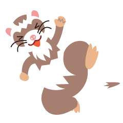 人気のフェレットスタンプ