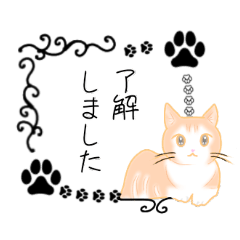 猫の敬語スタンプ*