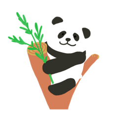 パンダのぽふぽふくん