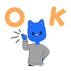 青色の犬　ワンっ！