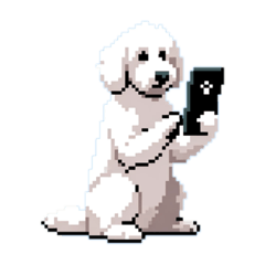 Golden Doodle 8bit Pixel art 40stickers