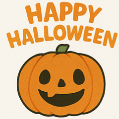 おばけとかぼちゃのほっこりスタンプ