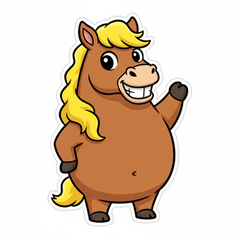 Cute horse stamp2025