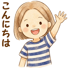 ほんわかタッチの大人女子スタンプ