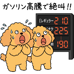 ガソリン高くて悲鳴を上げる犬