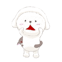 Toy poodle and monkey