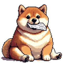職場で使いやすい太っちょ柴犬