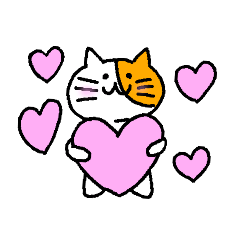 ねこ好きが描いたスタンプ