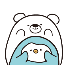 しろくまとぺんぎん