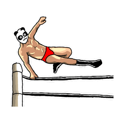 パンダレスラースタンプ