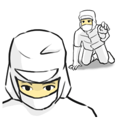 工場で働く人々・白衣（精密機器、食品）